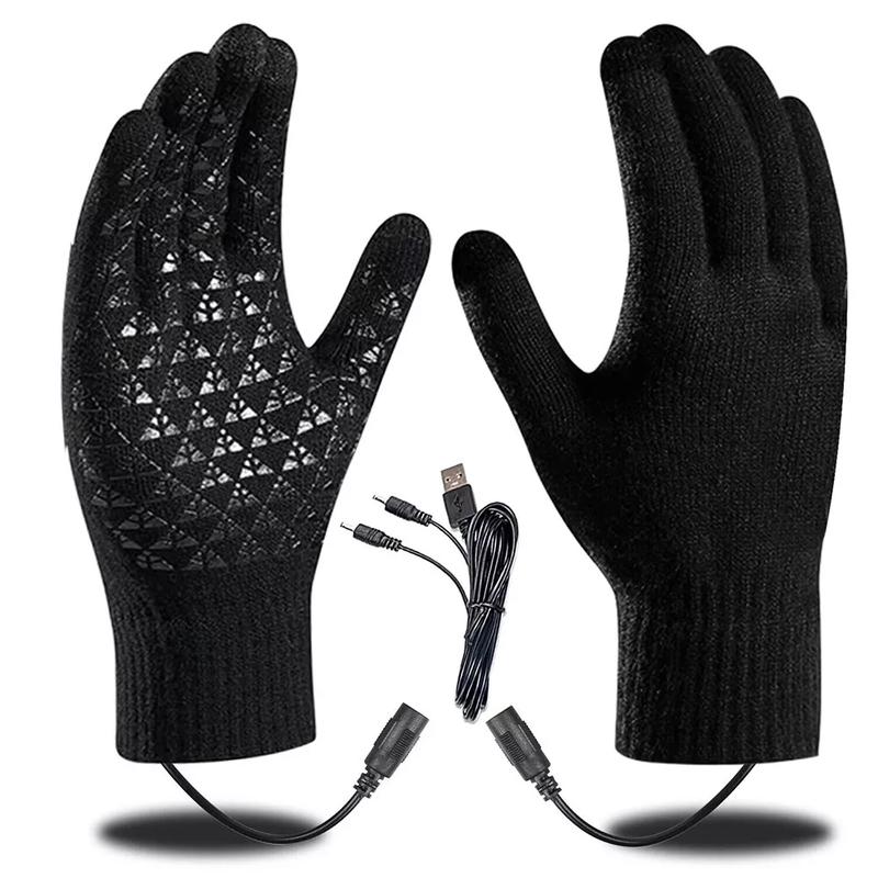 USB Heated Gloves for Men Women Mitten Hand Warmers Gloves USB Hand Warmer Gloves Touchscreen for Typing Mitten Winter Warm Laptop Gloves Washable Design Winter Gift for Indoor or Outdoor