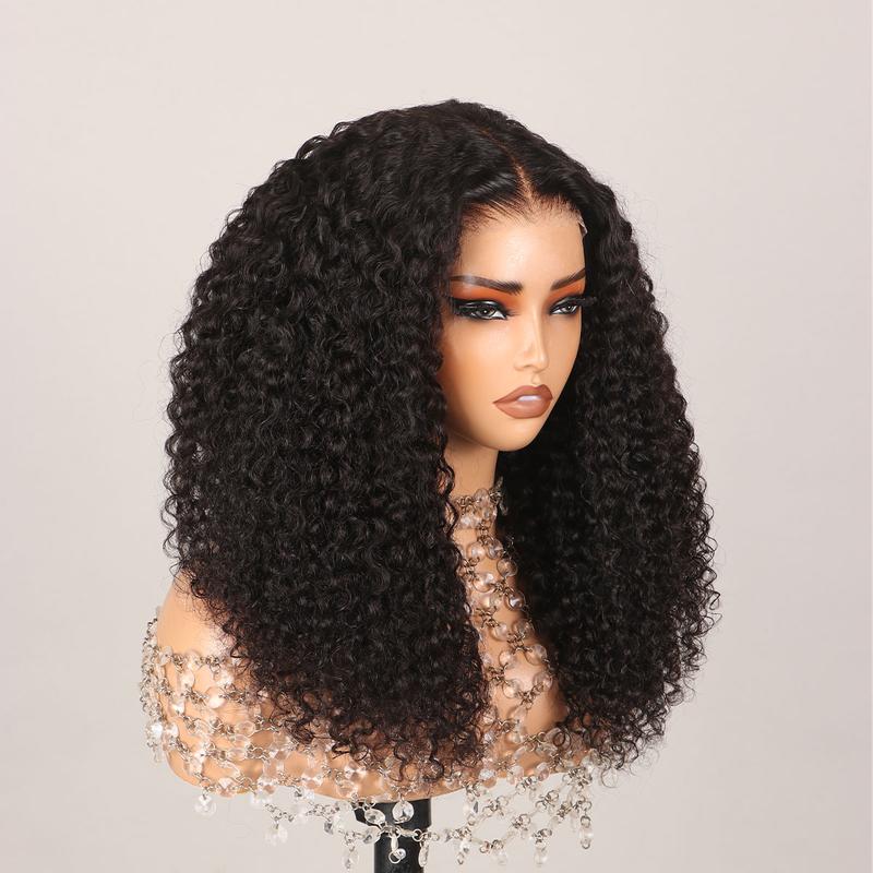 Arabella Glueless Cap-On Easy Wear Body Wave Wavy Straight Curly Minimalist Affordable Bob Wig 6x6x2 Middle Part Human Hair Lace Wigs Bleached Knots 180% Density