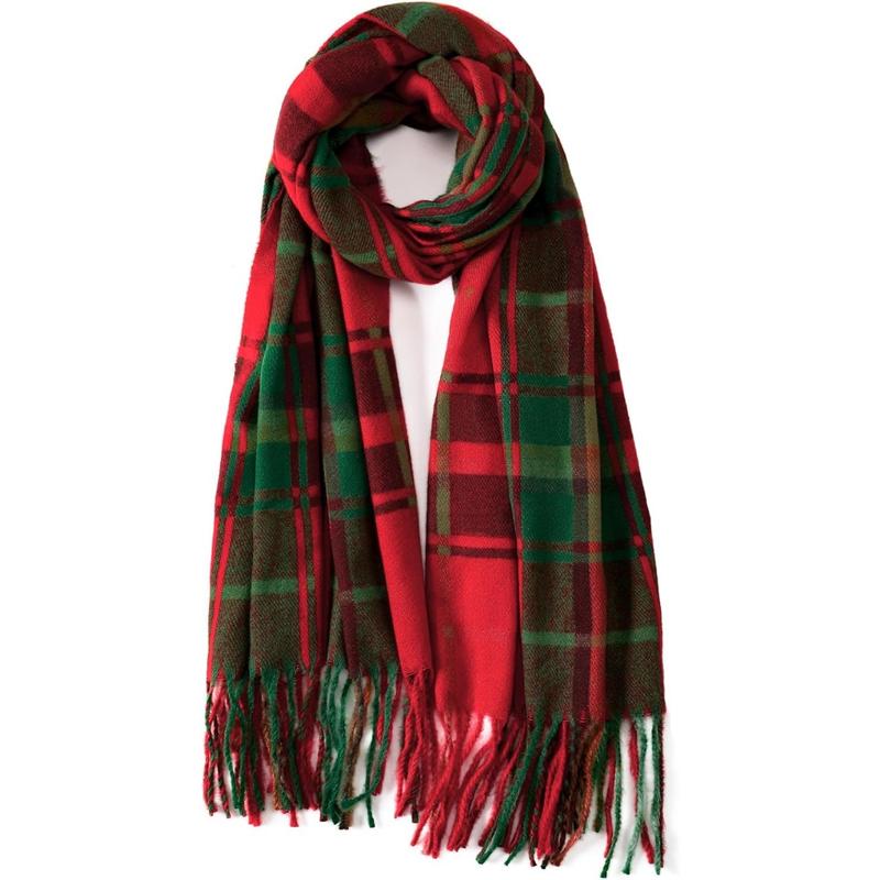 Scarf for Women - Womens Scarf, Winter Scarfs for Women, Fashion Cashmere Scarf Plaid for Winter, Long Blanket Scarf