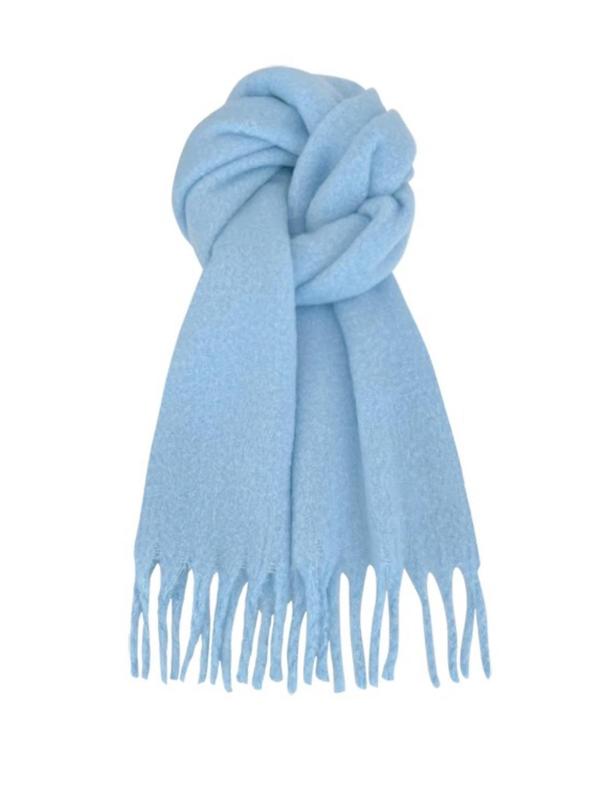 Solid Color Tassel Decor Shawl, Casual Soft Warm Long Scarf for Fall & Winter, Fashion Accessories for Women & Men