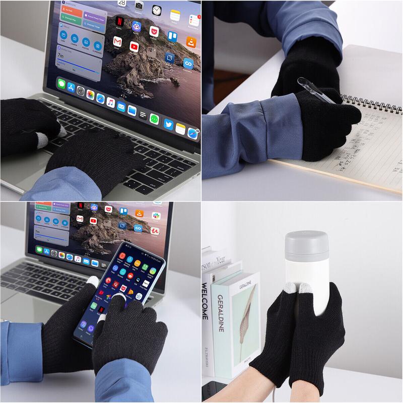 USB Rechargeable Electric Heating Gloves Winter Warm Ski Touchscreen Men Women