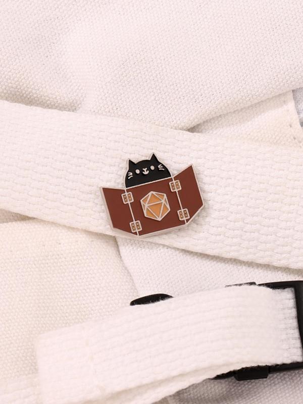 Cute Cartoon Cat Design Brooch,  Fashion Alloy Accessories for Women & Men, Enamel Pin Suitable for Backpacks, Jeans, Scarves, Hats Decoration Fixed Buckle