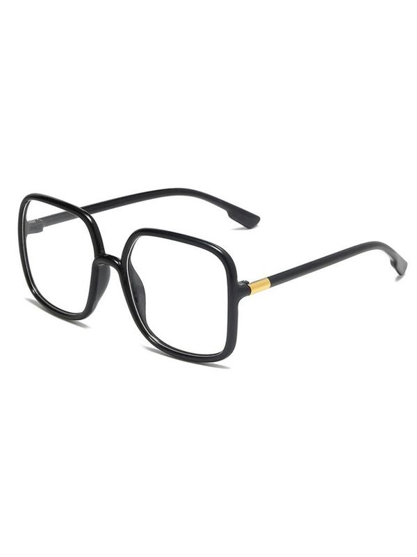 Simple Style Plain Color Square Frame Eyeglasses, 2024 New Style Trendy Casual Eyeglasses for Women & Men, Fashion Eyeglasses for Work, Daily Clothing Decor