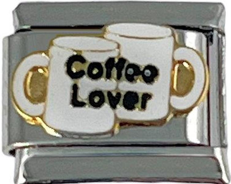 Italian Charm Link 9mm Coffee Lover Charm