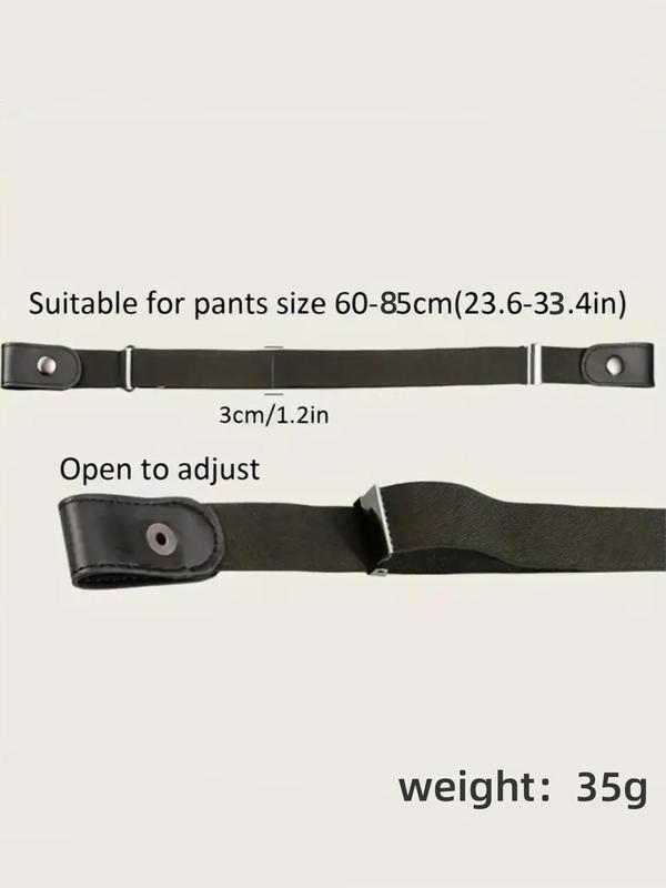 No Trace Invisible Elastic Belt, Casual Comfortable Waistband for Jeans Pants, Outdoor Decorative Stretch Belt for Men & Women