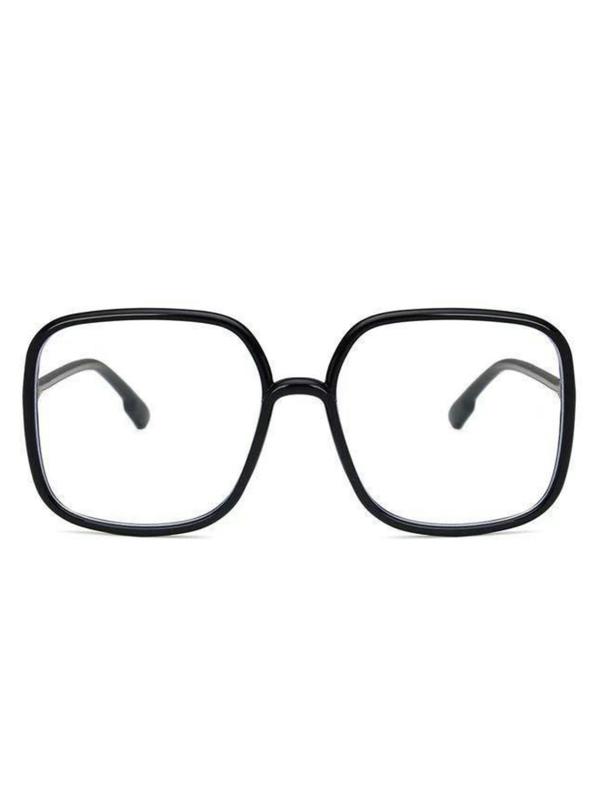 Simple Style Plain Color Square Frame Eyeglasses, 2024 New Style Trendy Casual Eyeglasses for Women & Men, Fashion Eyeglasses for Work, Daily Clothing Decor