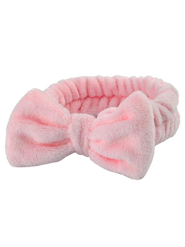 Cute Bow Decor Hair Band & Wristband Set, Soft Plush Hair Band & Wristband, Fashion Hair Accessories for Women & Girls