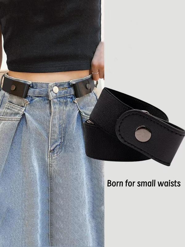 No Trace Invisible Elastic Belt, Casual Comfortable Waistband for Jeans Pants, Outdoor Decorative Stretch Belt for Men & Women