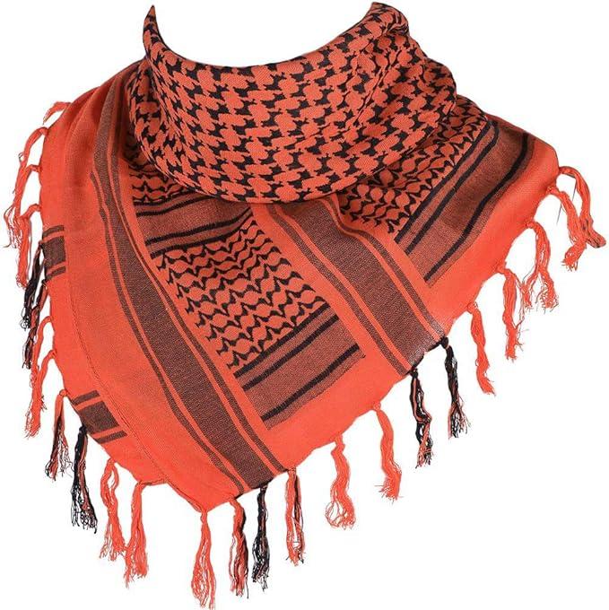 Cotton Scarf Military Shemagh Arab Tactical Desert Keffiyeh Thickened Head Neck Scarf Wrap for Women and Men 43