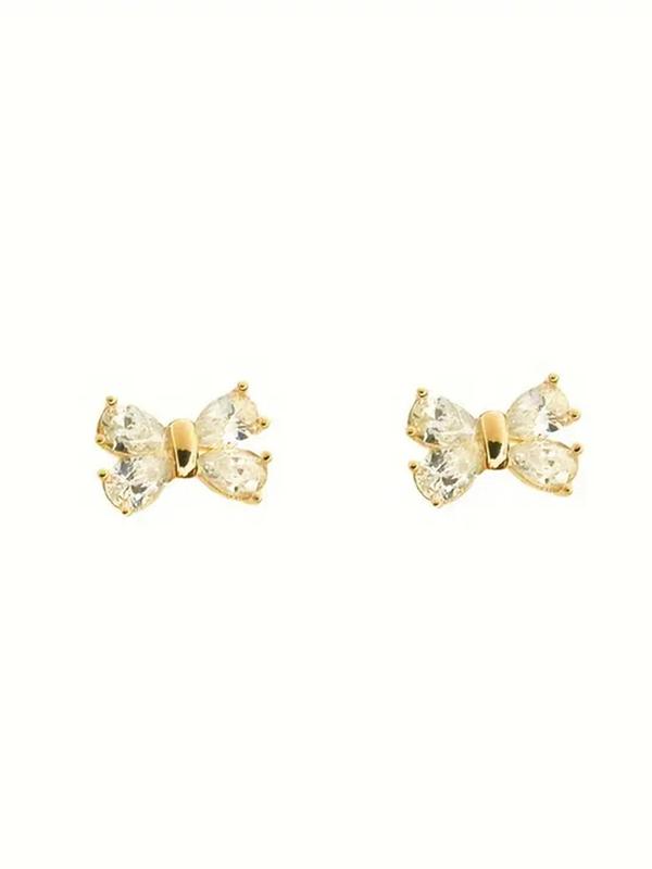 Women's Elegant Bowknot Design Stud Earrings, Exquisite Trendy Stud Earrings, Fashionable Cute Jewelry for Women & Girls for Daily & Party Decor