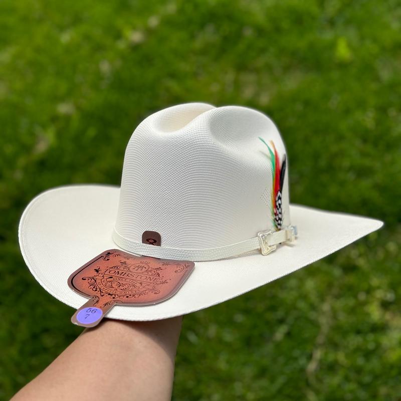 TOMBSTONE CHAPARRAL 1000X SINALOA STYLE SHORT BRIM WHITE