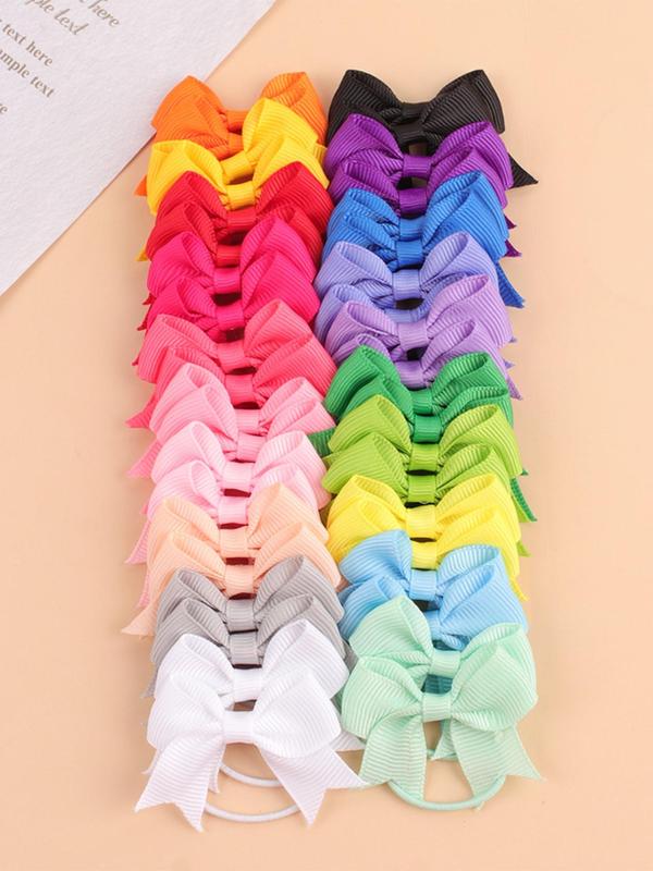 Summer Solid Color Bow Decor Hair Clip, Fashionable Hair Accessories for Women & Girls, Casual Versatile Kawaii Hair Accessories for Daily Wear