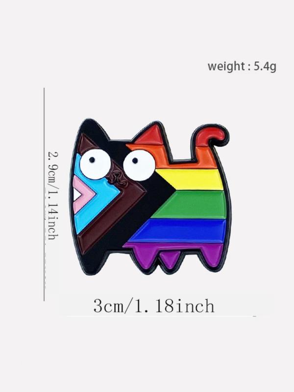 Novelty Cute Cat Design Brooch, Cartoon Animal Design Brooch, Fashion Accessories for Women & Men, Enamel Pin Suitable for Backpacks