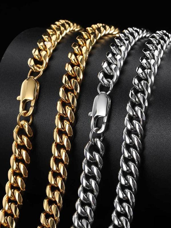 Simple Chain Bracelet, Fashionable Jewelry for Women & Men for Party, Daily Clothing Decor, Trendy All-match & Exquisite Jewelry for Birthday Gift