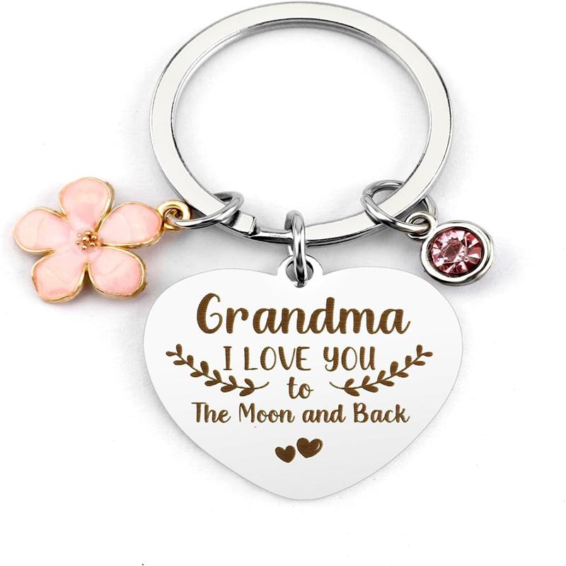 Grandma Keychain Grandparents Day Gifts for Grandma Birthday Gifts for Grandma from Granddaughter Best Grandma Gifts Appreciation Gifts for Grandmother Christmas Gifts Thanksgiving Gifts Halloween