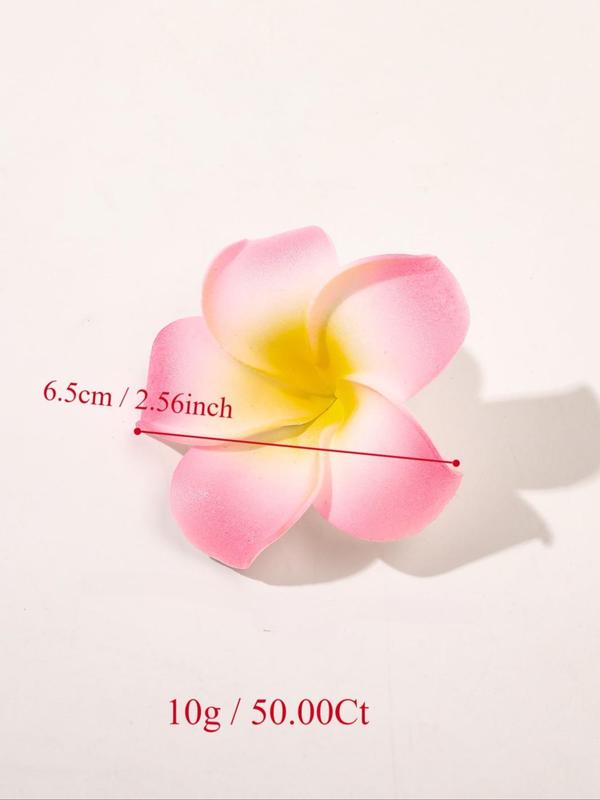 Fashionable Flower Design Hair Clip (2pcs), Casual Simple Plain Color Hair Accessories for Women, Cute Lovely Hairwear for Daily Used