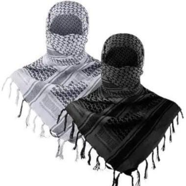 Military Shemagh Tactical Desert Cotton Keffiyeh Neck Head Scarf Wrap for Men Women large square headscarf