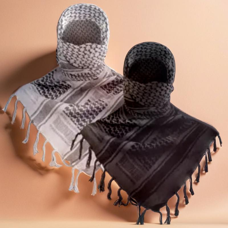 Military Shemagh Tactical Desert Cotton Keffiyeh Neck Head Scarf Wrap for Men Women large square headscarf