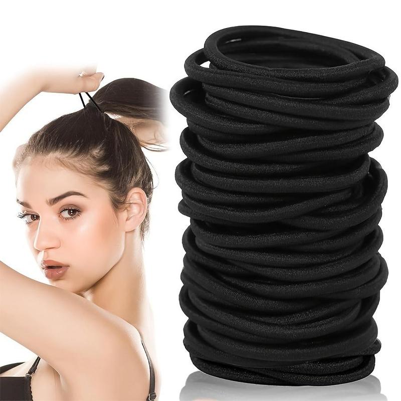 Large Stretch Hair Ties, 30pcs set Durable Hair Bands, Ponytail Holders, Hair Styling Accessories for Thick Heavy and Curly Hair, Christmas Gift