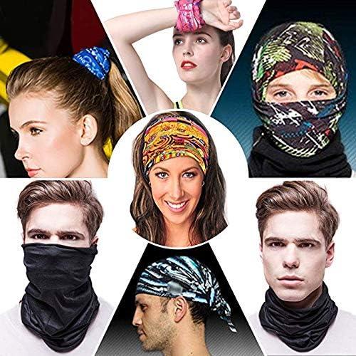 Multi  Tube Bandanas Seamless Neck Gaiter Face Mask Magic Scarf Headband Balaclava Gator Masks Sweatband