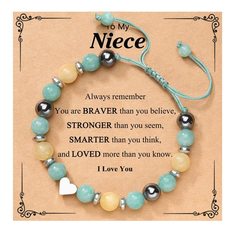 To My Daughter Granddaughter Niece Bracelet Birthday Christmas Valentine's Day Gifts for Girls