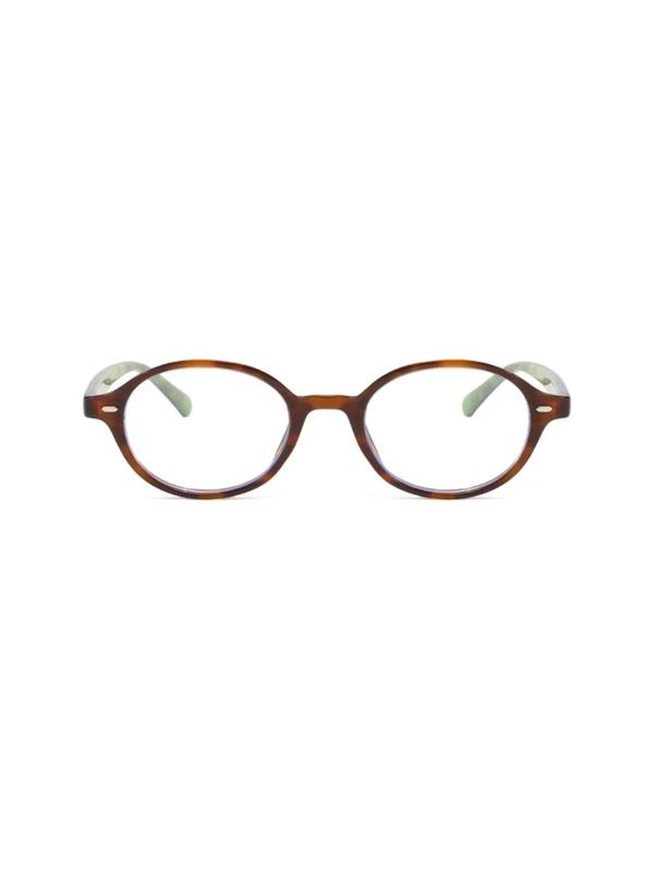 Unisex Simple Style Oval Glasses Frame, Trendy Casual Glasses Frame for Everyday Use, Fashion Accessories for Outdoor Activities