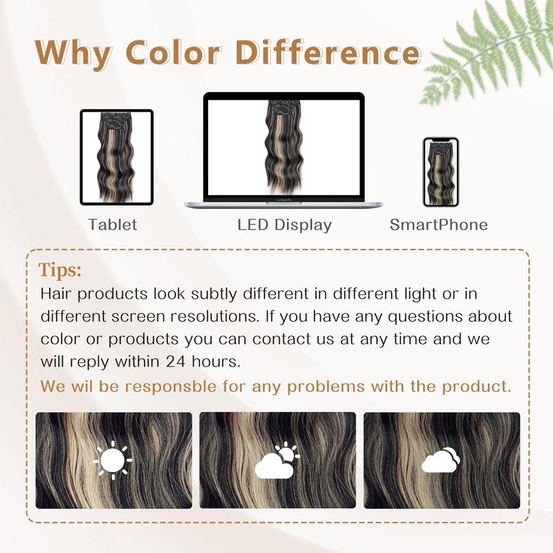 Vigorous Clip in Hair Extensions Long Wavy Synthetic Hairpieces,Natural & Soft Hair & Blends Well Hair Extensions,Easy to Wear for Women Girls Daily Use Event Party Use, Etc.Best Everyday Fashion Dress-up Accessories