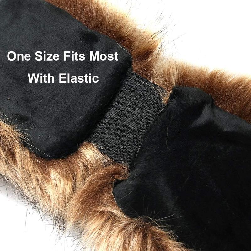 Fur Headband with Stretch Women's Winter Earwarmer Earmuff