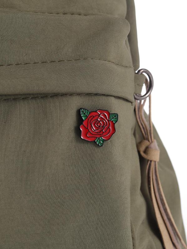 Rose Design Brooch, Fashionable Clothes Accessories for Women & Men for Daily Clothing Decor, Trendy All-match & Exquisite Brooch for Birthday Gift