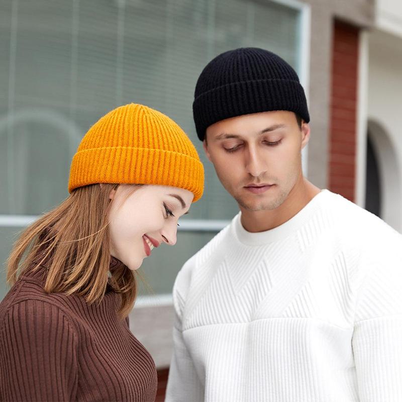 Solid Color Beanie Hat, Autumn & Winter Warm Knitted Hat for Cycling and Skiing, Casual Outdoor Sports Hat for Men & Women, Sports Accessories, Gift for Him, Gifts, Gym Accessories