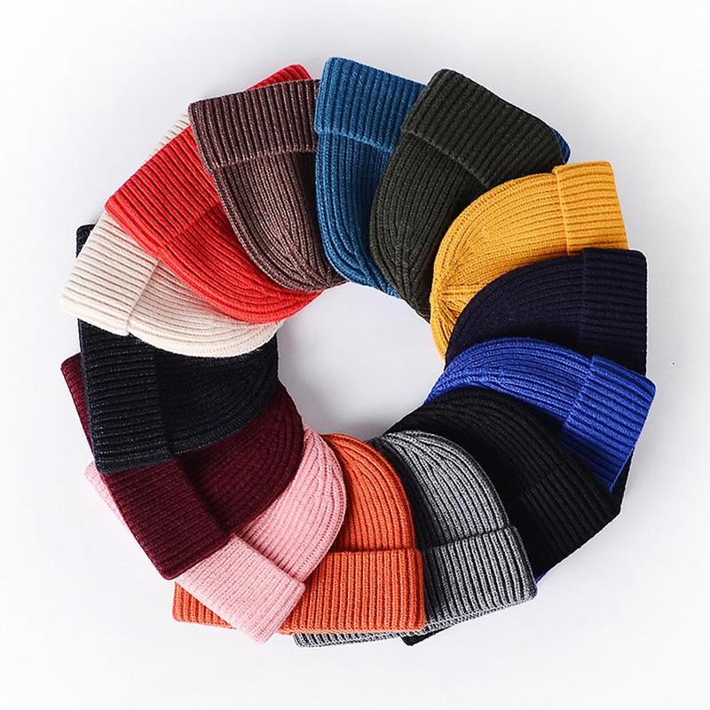 Solid Color Beanie Hat, Autumn & Winter Warm Knitted Hat for Cycling and Skiing, Casual Outdoor Sports Hat for Men & Women, Sports Accessories, Gift for Him, Gifts, Gym Accessories