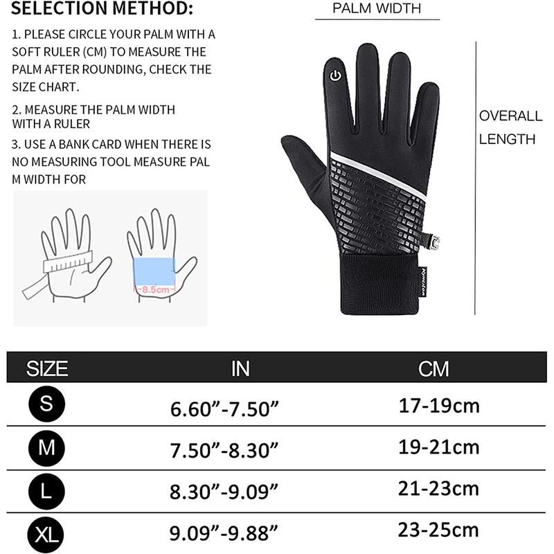 Winter Touch Screen Windproof Gloves for Men and Women