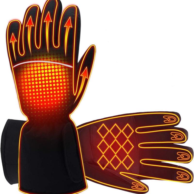 USB Powered Electric Heated Gloves, Waterproof Touch Screen Insulated Arthritis Hand Warmer, Winter Outdoor Sports Gloves for Cycling Hiking Dog Walking, Christmas Gift