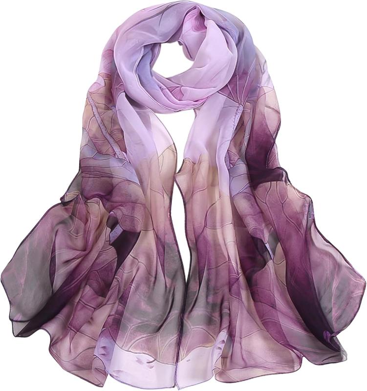 Chiffon Scarfs for Women Lightweight Scarf Shawl Fashion Scarves Sunscreen Shawls for Ladies