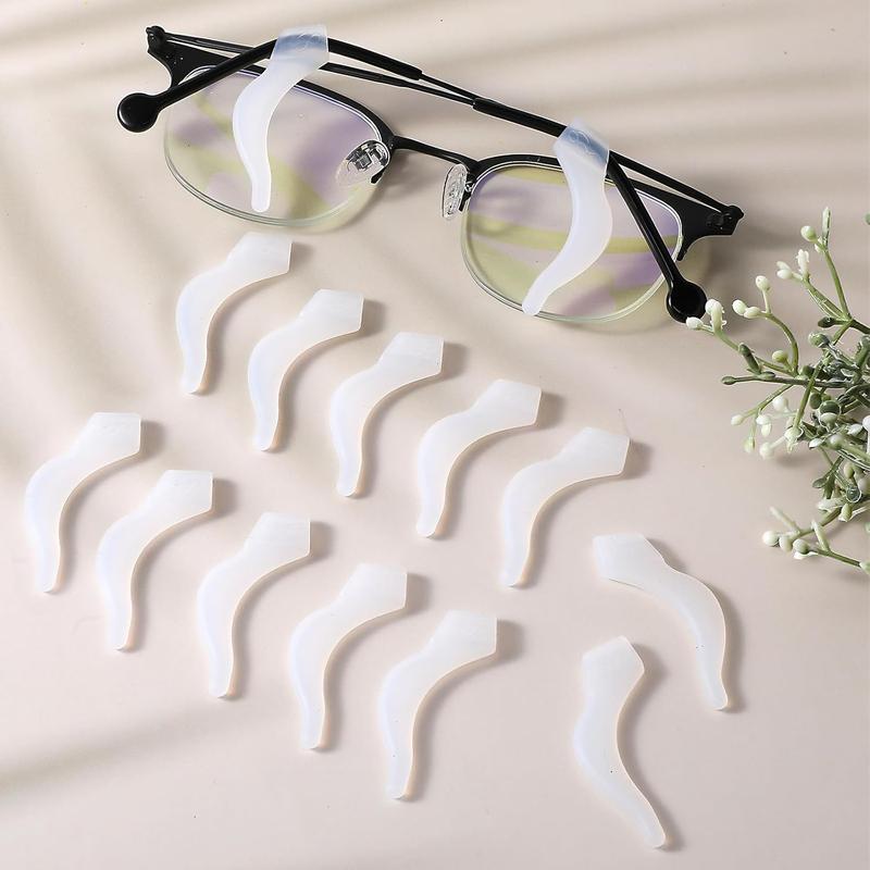 10 Pairs Eyeglass Ear Grip  Eyeglass Ear Hooks Non Slip Glasses Ear Grips Holder Stoppers Tips Sleeve Retainer Temple Retainer Lightweight Eye Glass Pad Fit Sunglasses Reading