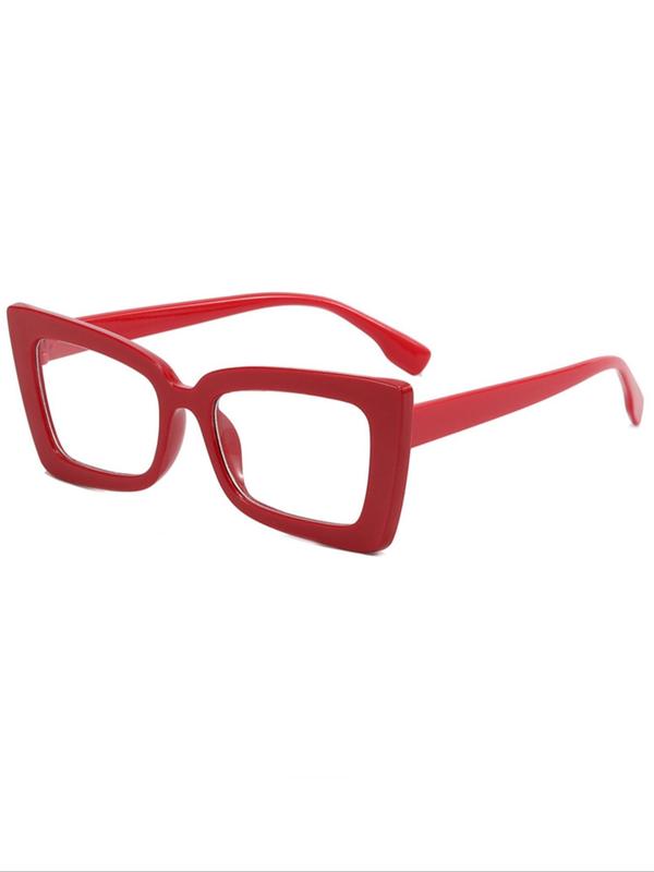 Trendy All-match Car Eye Frame Eyeglasses for Spring, 1 Pair Fashion Eyeglasses for Women for Everyday Use, Travel Accessories