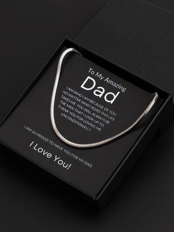 Men's Summer Street Trend Minimalist Chain Necklace Perfect for Gift, Trendy Classic Chain Necklace, Chic All-match Jewelry As Boyfriend Gifts with Gift Box