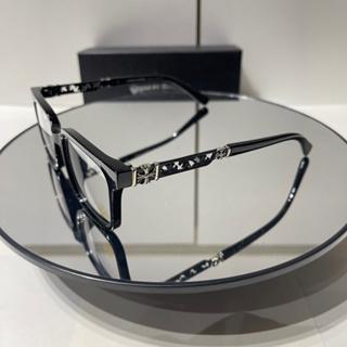 CHROME HEART eyeglass frames with black gold and silver charm, Glasses Frames European design suitable for both men and women, Chrome Hearts Eyewear