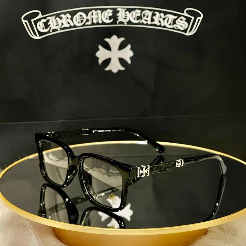 CHROME HEART eyeglass frames with black gold and silver charm, Glasses Frames European design suitable for both men and women, Chrome Hearts Eyewear