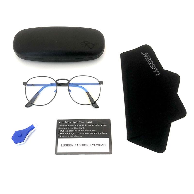 LUSEEN Anti Radiation Eyeglass For Man And Woman Replaceable Lens Eyeglasses Frames AG8801