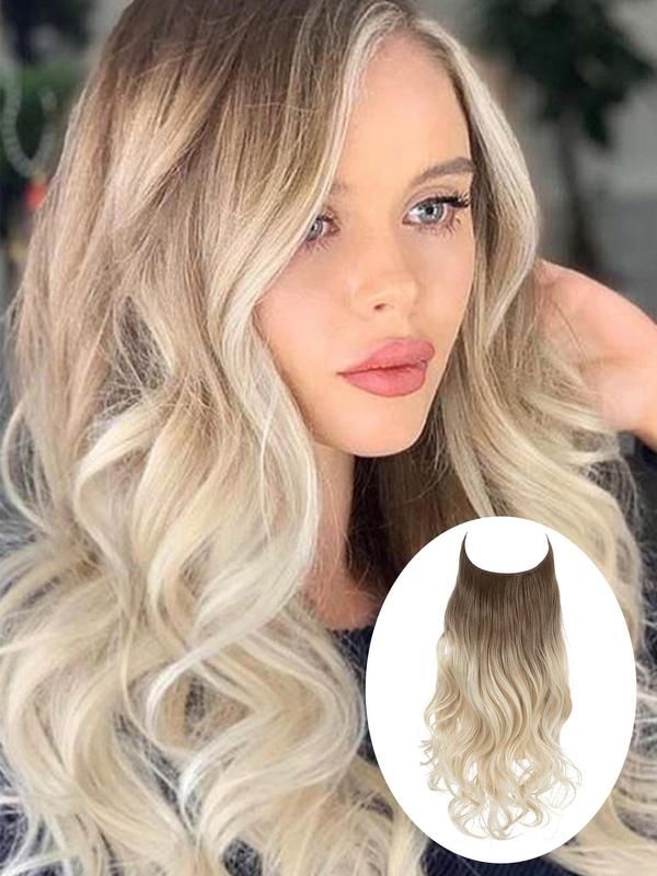 Long Wavy Clip-in Hair Extensions, 14 16 18 22inch Natural Fluffy Synthetic Hairpiece for Women, Synthetic Hair Extensions for Daily Use