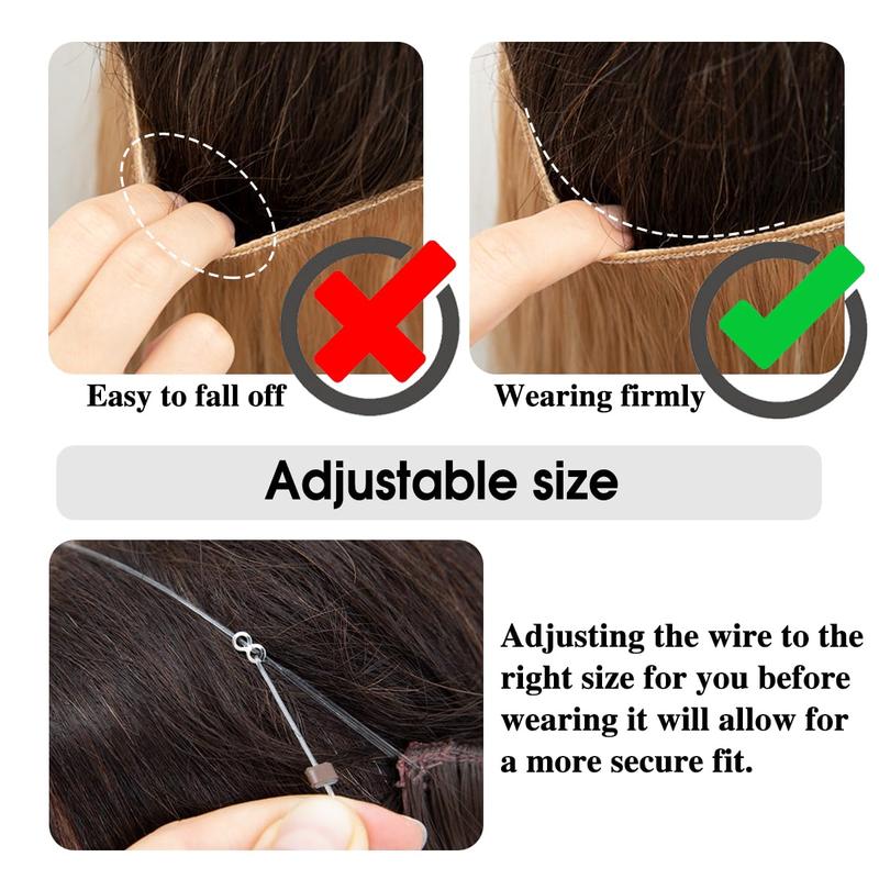 Invisible Wire Hair Extensions - 18