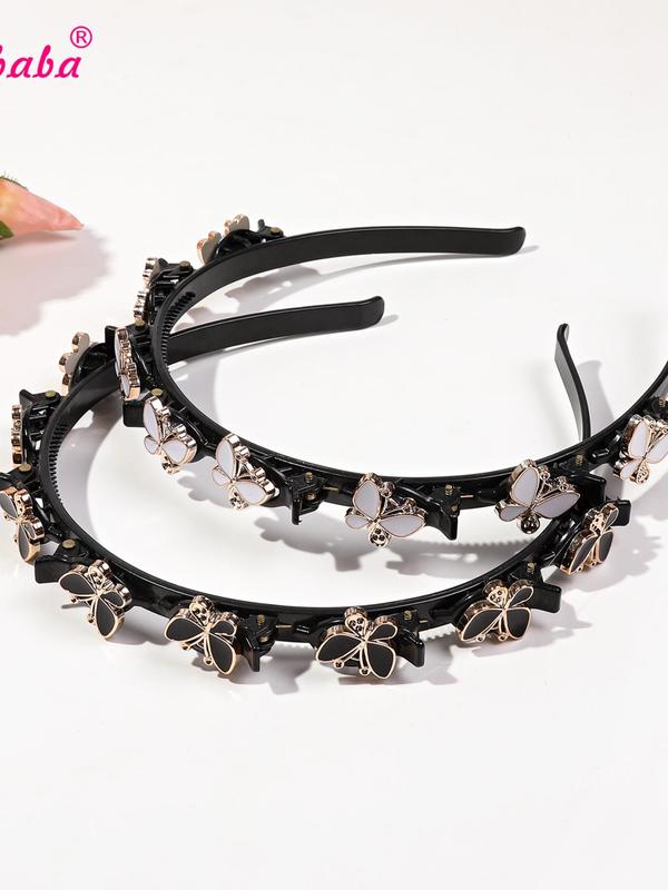 Butterfly Decor Headband, Elegant Hair Hoop for Women & Girls, Fashion Hair Accessories for Party, Daily Clothing Decor