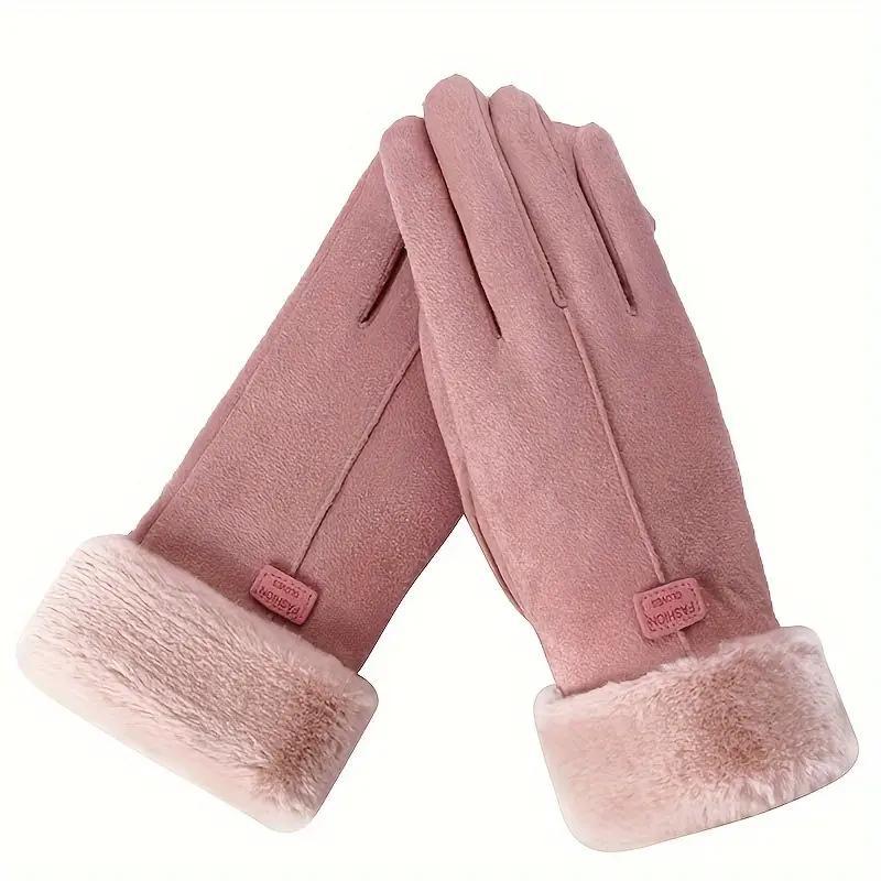 Winter Warm Gloves, Touch Screen Thickened Gloves, Warm Gloves for Women & Men, Outdoor Sports Gloves for Skiing, Snowboarding, Cycling