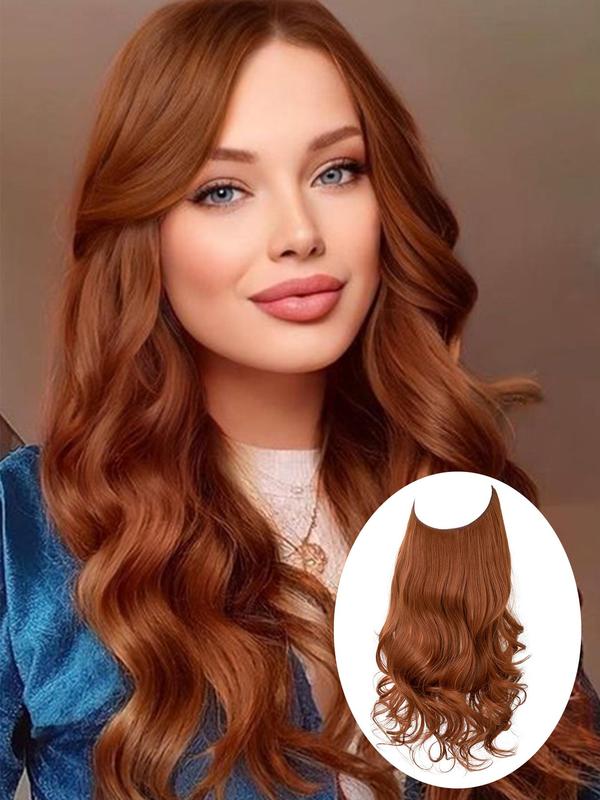 Long Wavy Clip-in Hair Extensions, 14 16 18 22inch Natural Fluffy Synthetic Hairpiece for Women, Synthetic Hair Extensions for Daily Use