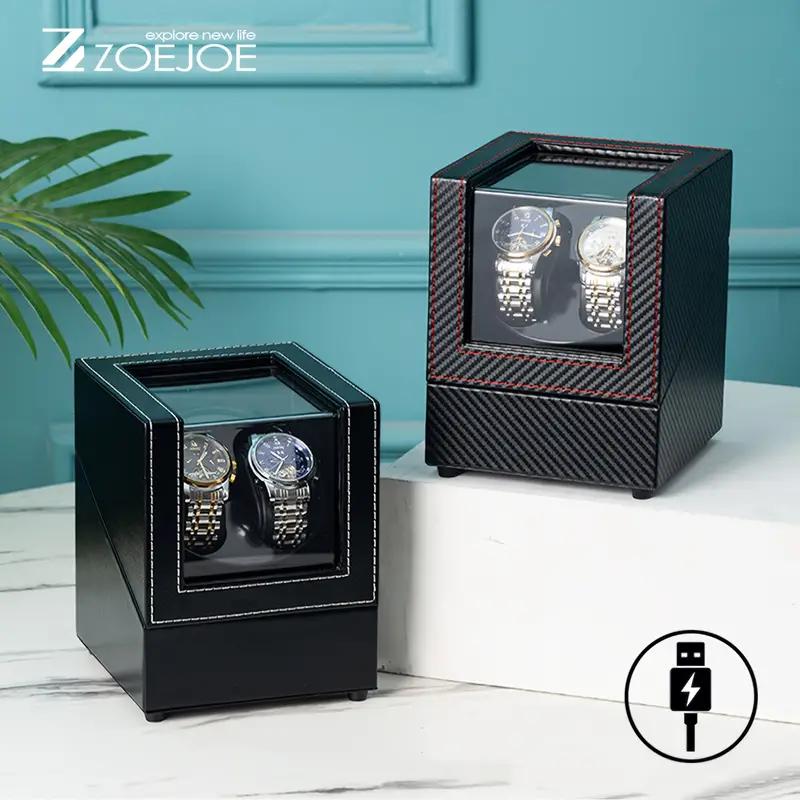 Luxury Automatic Watch Winder Box - Single Double Watch Storage Display Case  - Ideal Gift for Men and Women Watch Collectors