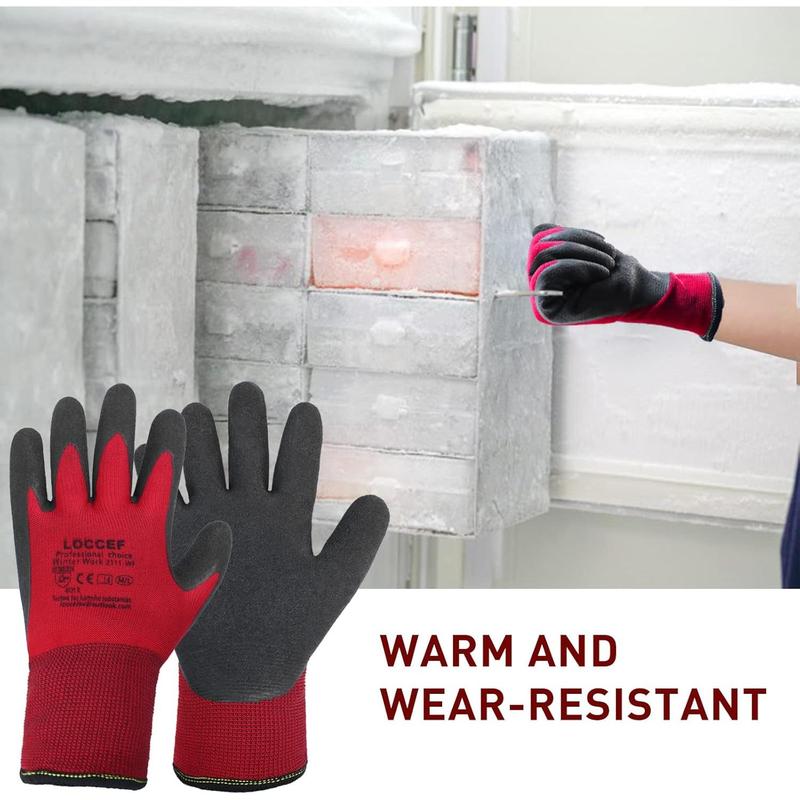 2 Pairs Winter Work Gloves for Men and Women, Freezer Gloves for Work Below Zero, Thermal ulated, Super Grip