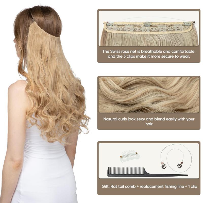 Invisible Wire Hair Extensions - 18