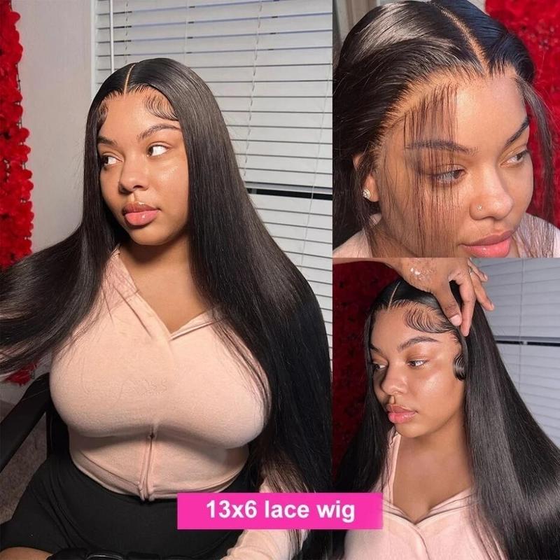 Bling Hair 13x4 Straight Lace Frontal Wig Brazilian 30 32inch Human Hair Lace Front Wigs For Black Women 13x6 Transparent Lace Wig Bleached Knots Natural Hair Smooth Wigs