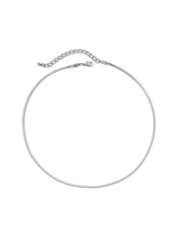 Men's Summer Street Trend Minimalist Chain Necklace Perfect for Gift, Trendy Classic Chain Necklace, Chic All-match Jewelry As Boyfriend Gifts with Gift Box